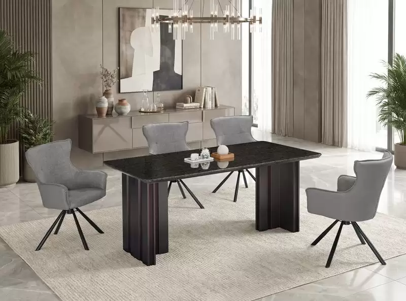 諾伯6尺餐桌(透光石)