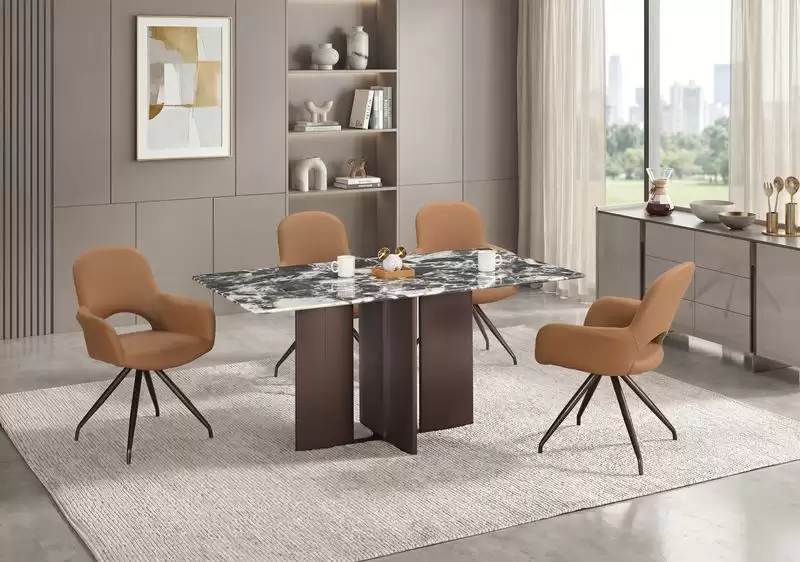 威瑟5.3尺餐桌(透光石)