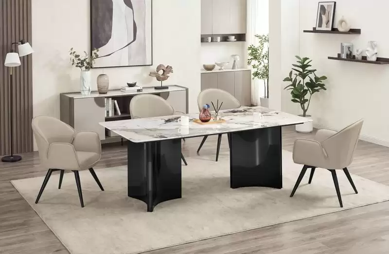 伊薩克6.6尺餐桌(透光石)