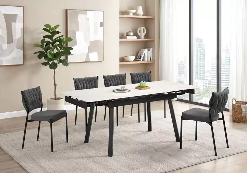 馬克斯4尺多功能岩板伸縮餐桌