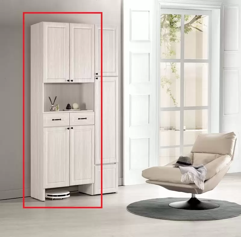 克里斯2.7尺中空玄關鞋櫃