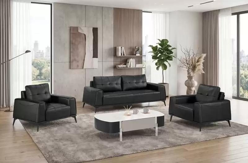 馬歇爾沙發組(半牛皮)