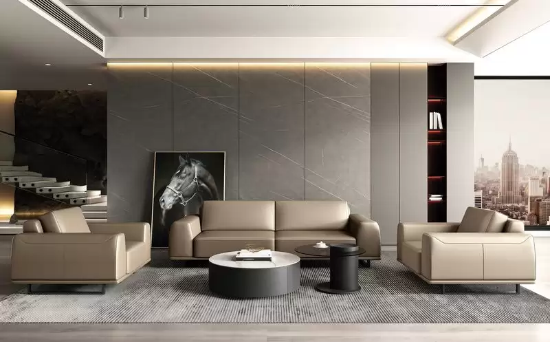 維吉爾皮沙發組