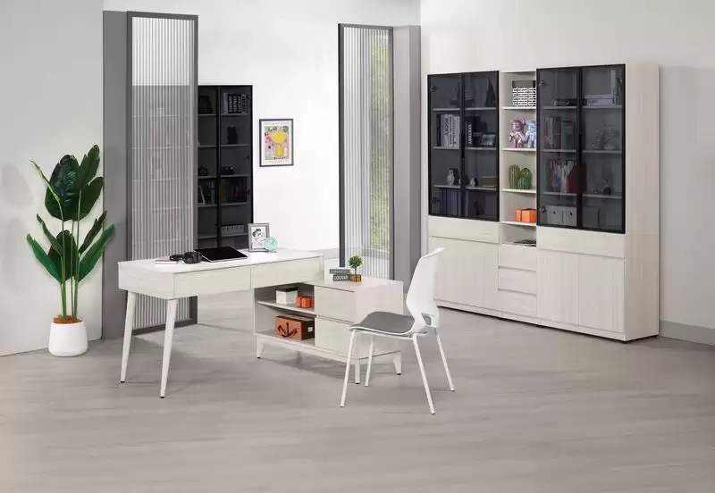 丹尼斯4尺岩板L型書桌