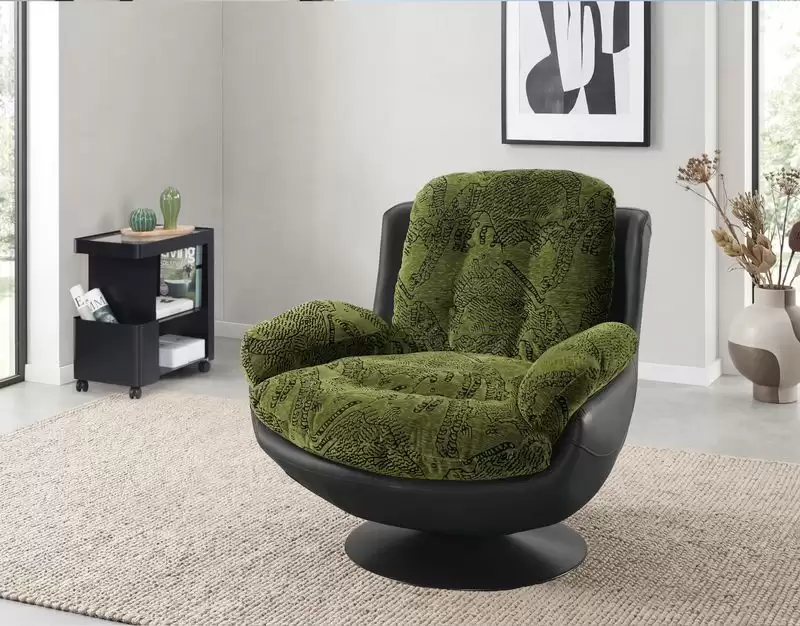 嘉爾斯休閒旋轉搖椅(綠色)