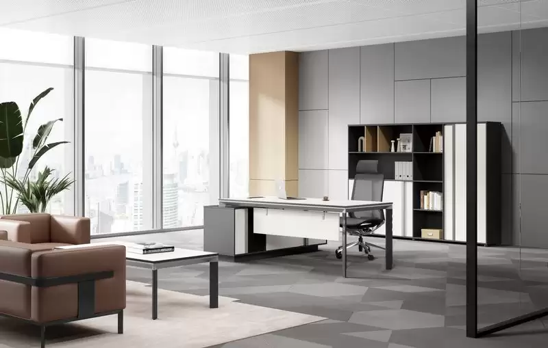 哈里6.8尺L型辦公桌