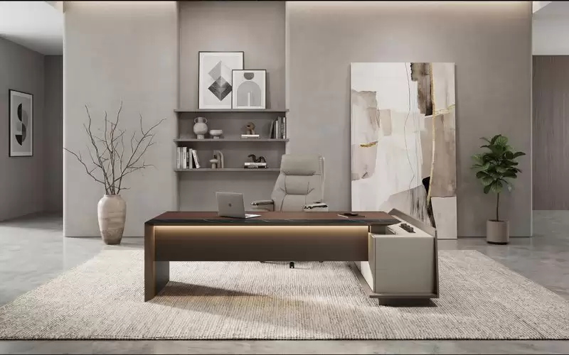 弗雷德6尺L型辦公桌