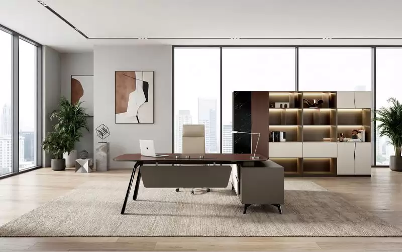 亨利7.3尺L型辦公桌