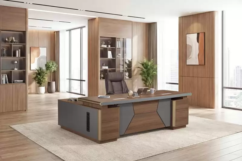 布魯諾8尺L型辦公桌