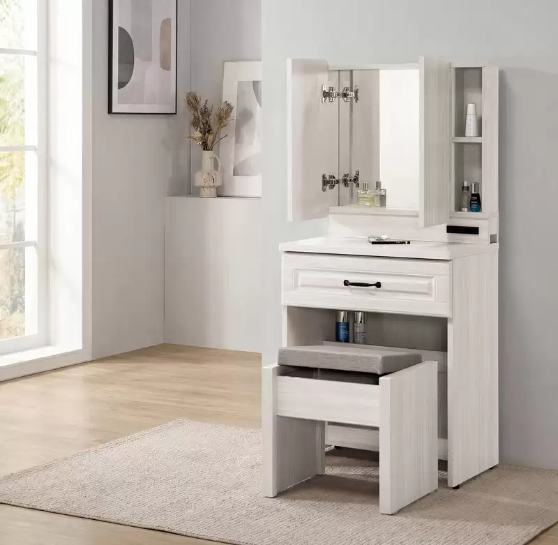 克里斯2尺化妝台含椅