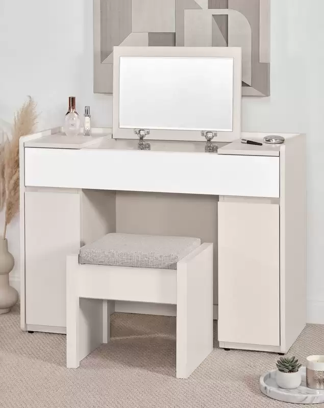 佩洛斯3.3尺掀鏡化妝台含椅