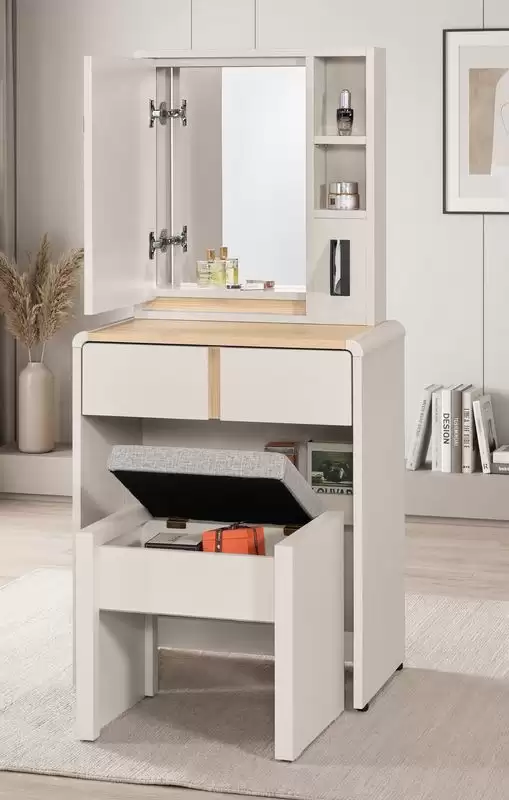 艾瑞爾2尺化妝台含椅